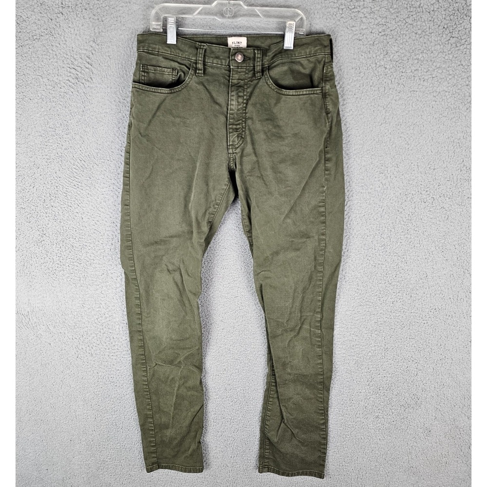 Flint And Tinder Denim Jeans Mens 30x32 Slim Fit Casual Low Rise Straight Leg‎